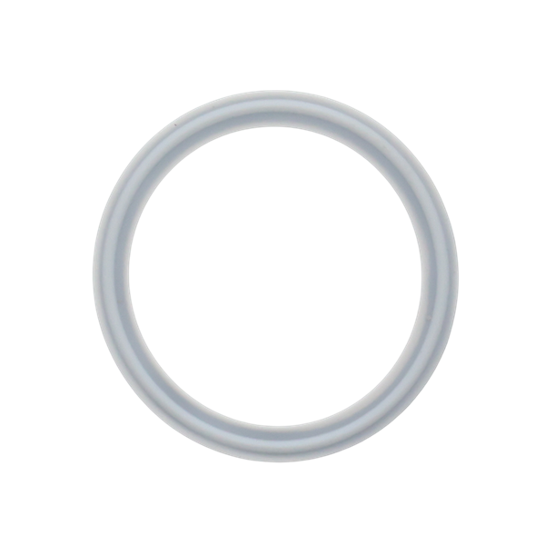 Envelope Gasket 3" Tri-Clamp Type III White PTFE (Teflon) with FKM (Viton) Filler USP Class VI