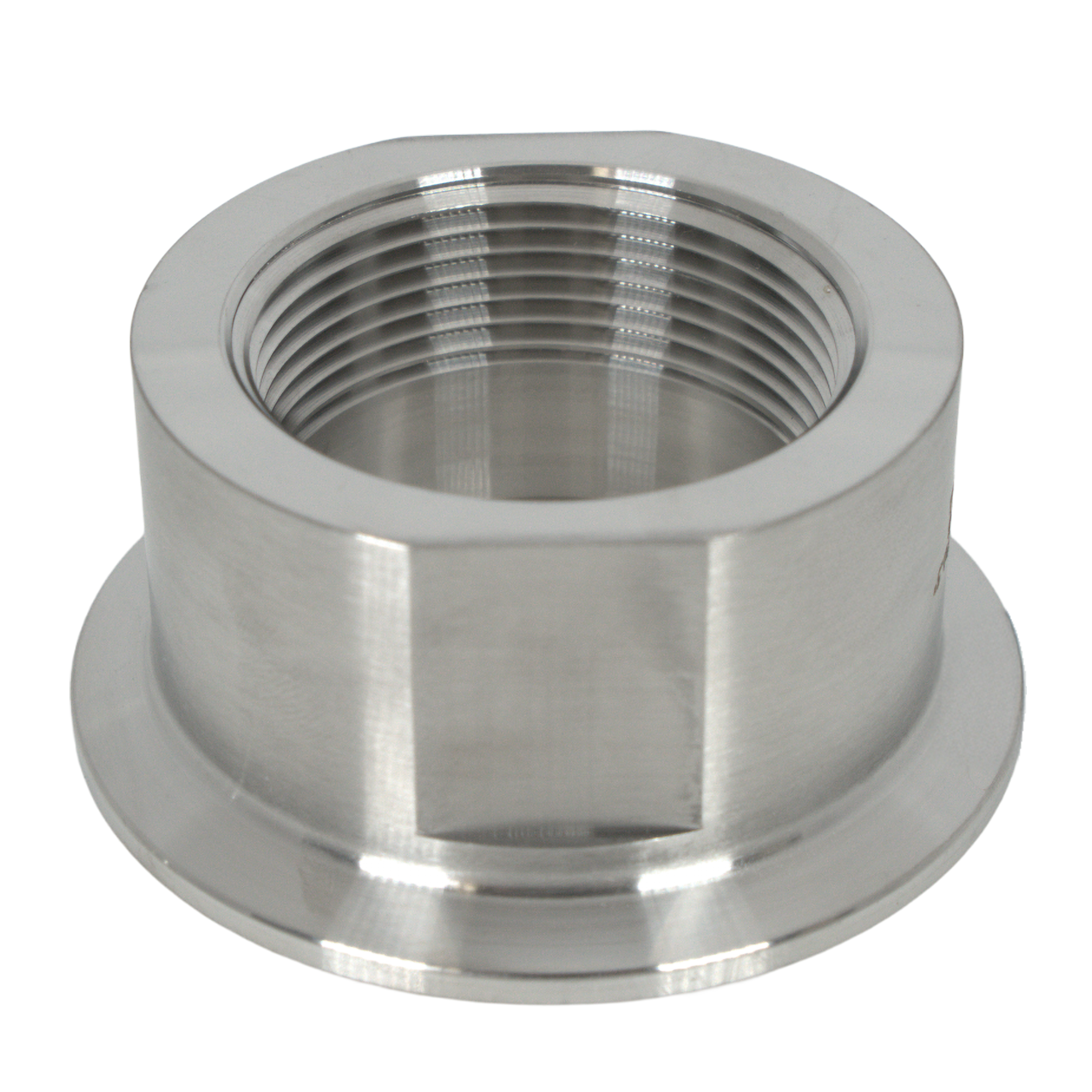 ADAPTER 2.5in Tri-Clamp X 1.5in FPT 316L 32RA ID 32RA OD