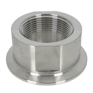 ADAPTER 2.5in Tri-Clamp X 1.5in FPT 316L 32RA ID 32RA OD
