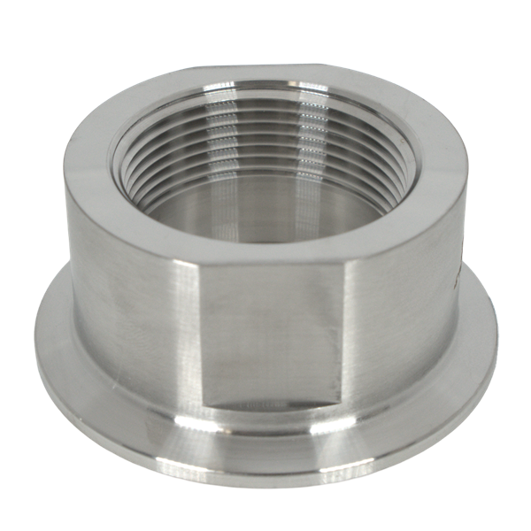 ADAPTER 2.5in Tri-Clamp X 1.5in FPT 316L 32RA ID 32RA OD