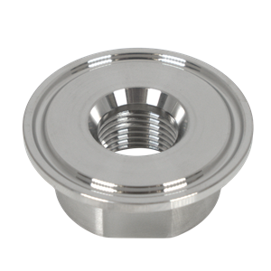 ADAPTER 1in Tri-Clamp X 0.5in FPT 316L 32RA ID 32RA OD