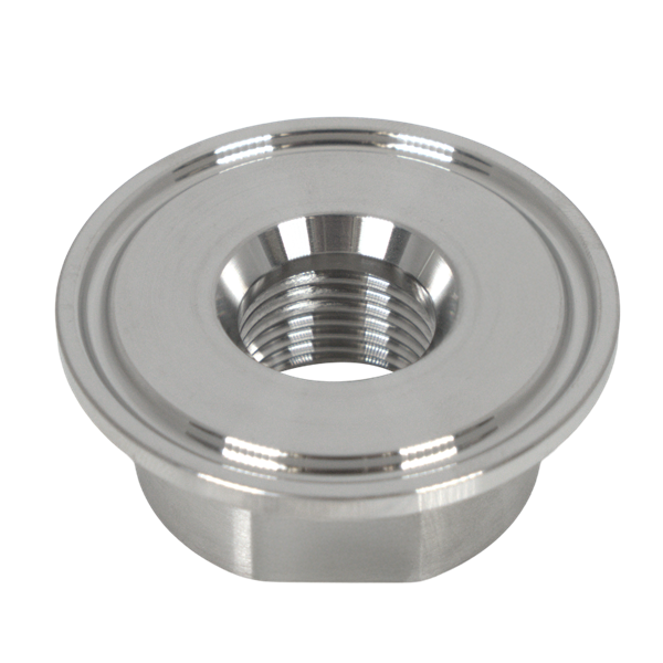 ADAPTER 1in Tri-Clamp X 0.5in FPT 316L 32RA ID 32RA OD