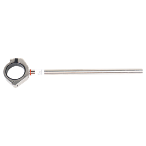 Hanger for a 1-inch tube, with a dynamic anchor and black insert, featuring a 12-inch rod, made from 304 stainless steel.