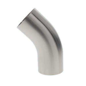 45 DEGREE ELBOW 3" BW 304 32RA ID 32RA OD