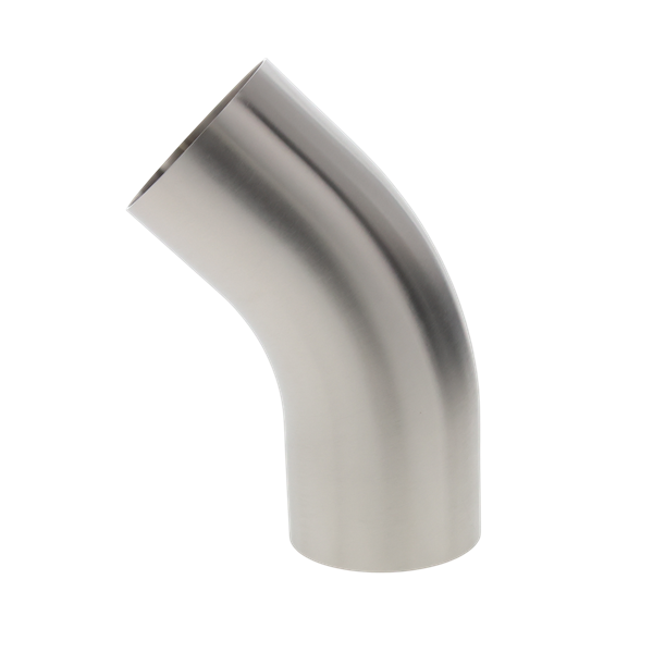 45 DEGREE ELBOW 3" BW 304 32RA ID 32RA OD