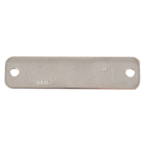 cover plate for Group 7 tube support, made from 304 stainless steel