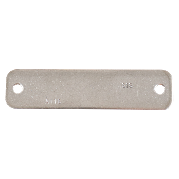 cover plate for Group 7 tube support, made from 304 stainless steel