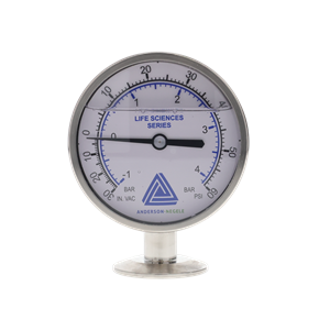 GAUGE 1.5" BOTTOM MOUNT 30" HG / 0-60 ANDERSON