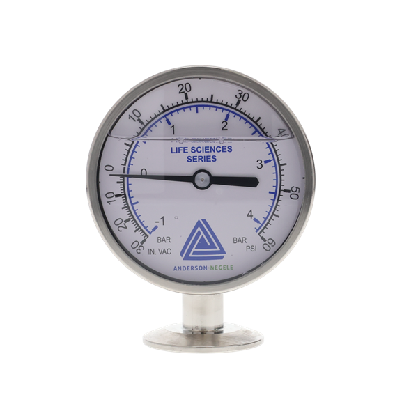 GAUGE 1.5" BOTTOM MOUNT 30" HG / 0-60 ANDERSON