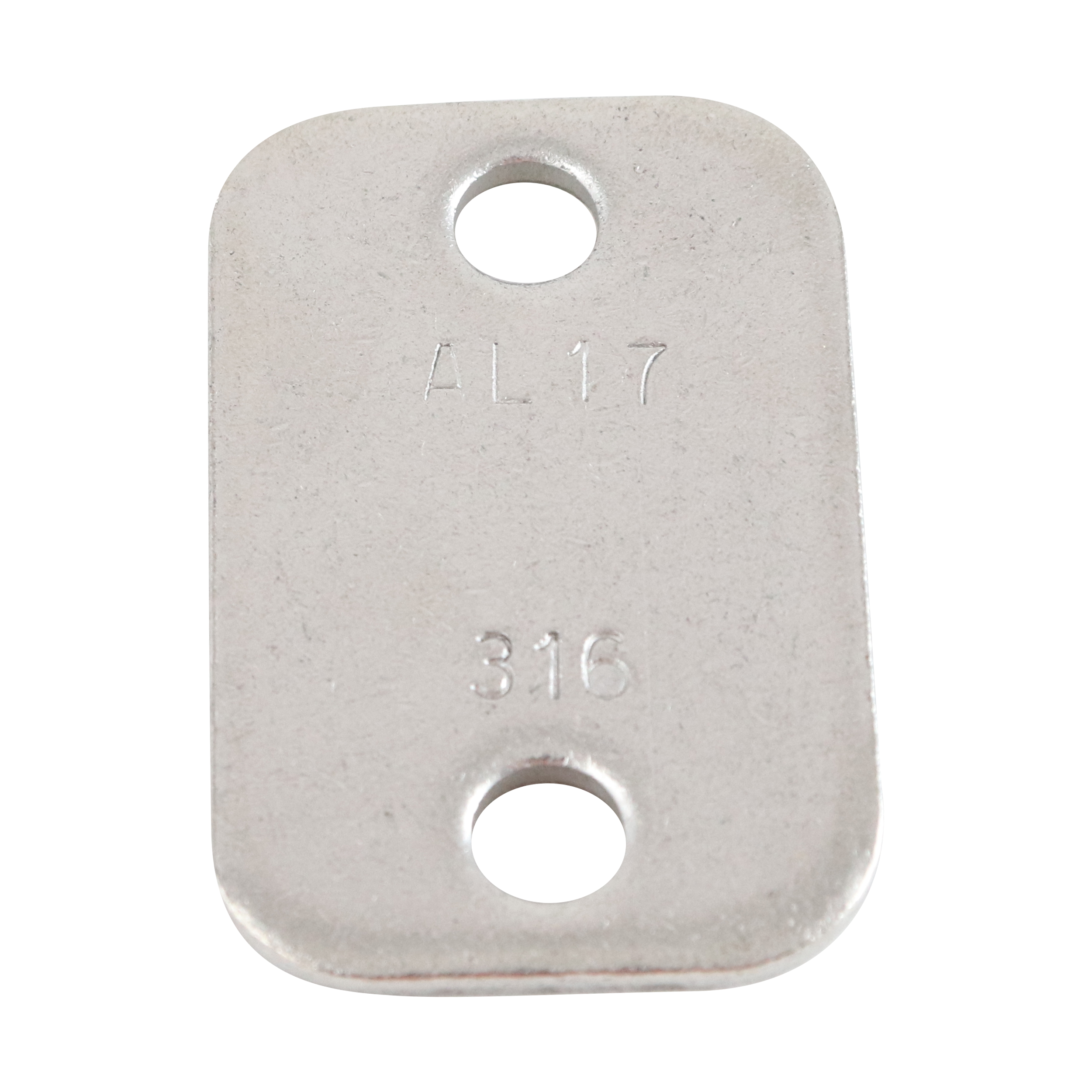 Cover plate for Group 3 tube support, crafted from 304 stainless steel, designed for hygienic installations