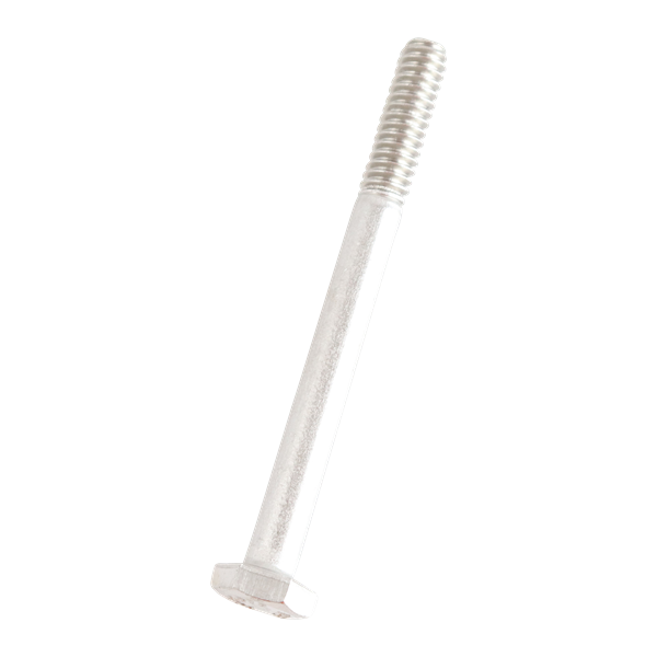 Hex bolt for Group 6 applications, made from corrosion-resistant 304 stainless steel.