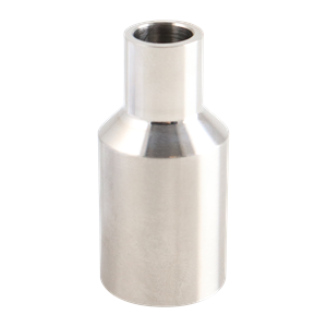 Adapter 0.5" sch 40 pipe x 0.5" butt weld tube 316L 1.75" OAL