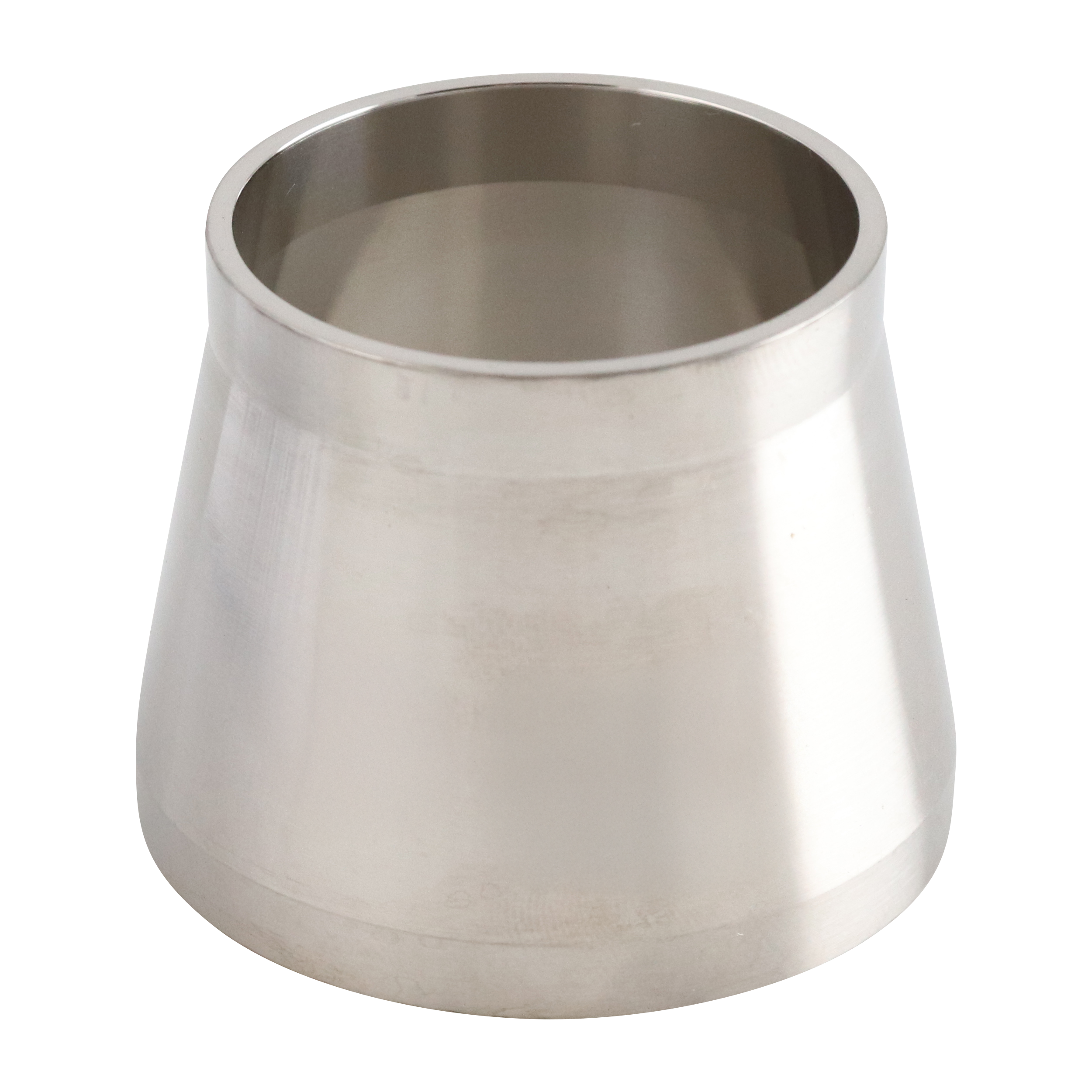 adapter, 1.5-inch Schedule 10 pipe to 1.5-inch butt-weld tube, made from 316L stainless steel, with 1.5-inch overall length