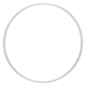 O-ring 3.5" inner diameter 3.75" outer diameter 0.125" width silicone USP VI with certs