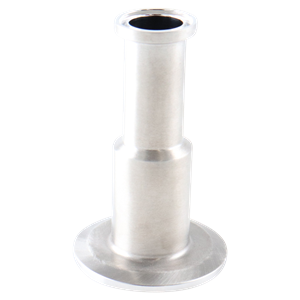 Concentric reducer 1x0.5 tri-clamp 316L 3.5" OAL 15Ra EP inner diameter 32Ra outer diameter BPE SF4