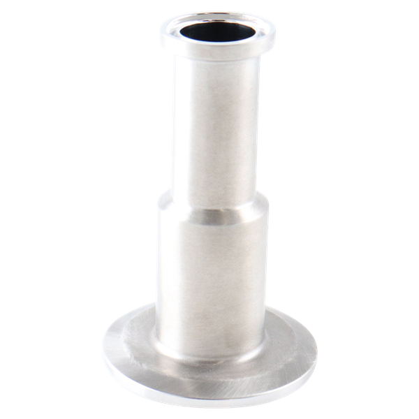 Concentric reducer 1x0.5 tri-clamp 316L 3.5" OAL 15Ra EP inner diameter 32Ra outer diameter BPE SF4