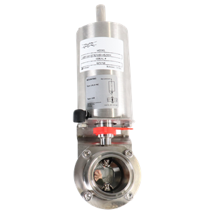 Butterfly valve 2" tri-clamp, EPDM, 316L, normally closed, no top