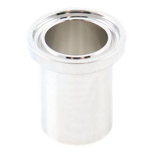 Ferrule 0.75" tri-clamp 316L 1.125" OAL 15Ra EP inner diameter 32Ra outer diameter BPE SF4