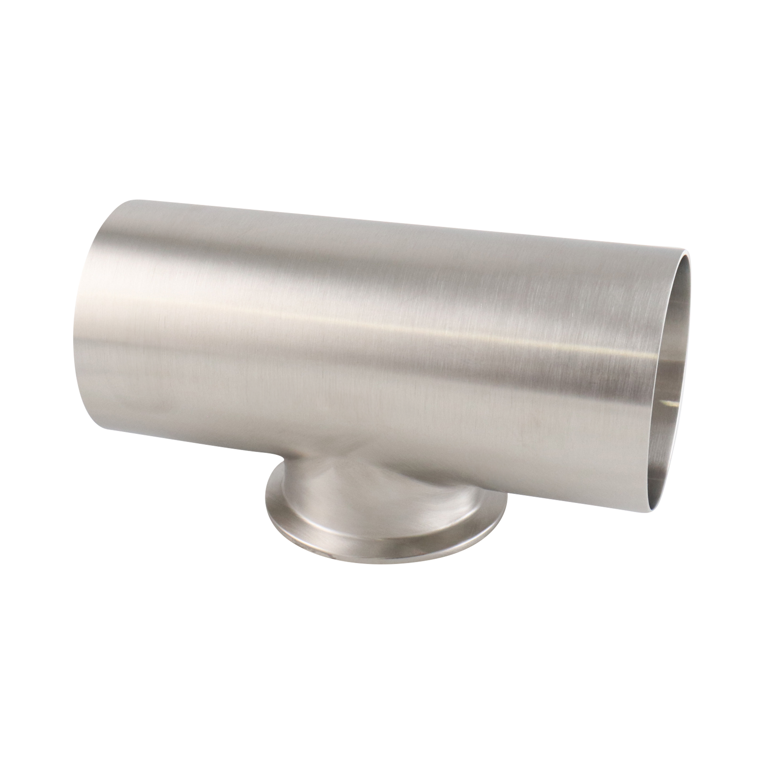 Reducing tee 3x2.5 tri-clamp short branch 316L 20Ra inner diameter 32Ra outer diameter BPE SF1