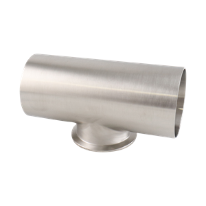 Reducing tee 3x2.5 tri-clamp short branch 316L 20Ra inner diameter 32Ra outer diameter BPE SF1