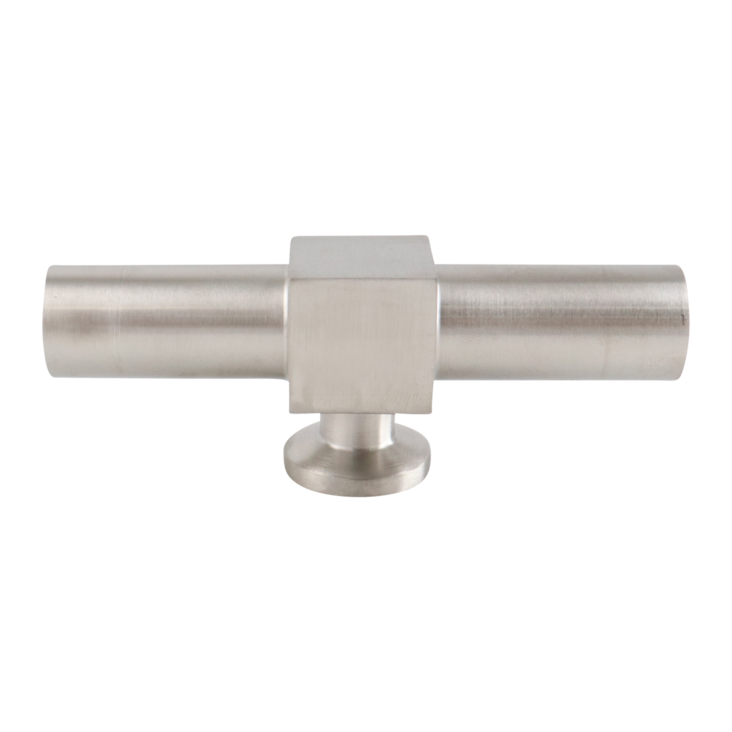 reducing tee, 0.75-inch x 0.5-inch Tri-Clamp, short branch, made from 316L stainless steel, with 20RA interior and 32RA exterior surface finish, SF1 BPE compliant
