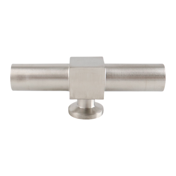 reducing tee, 0.75-inch x 0.5-inch Tri-Clamp, short branch, made from 316L stainless steel, with 20RA interior and 32RA exterior surface finish, SF1 BPE compliant
