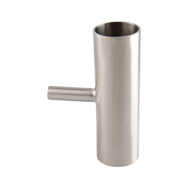 reducing tee, 1.5-inch x 0.5-inch butt-weld, made from 316L stainless steel, with 20RA interior and 32RA exterior surface finish, SF1 BPE compliant