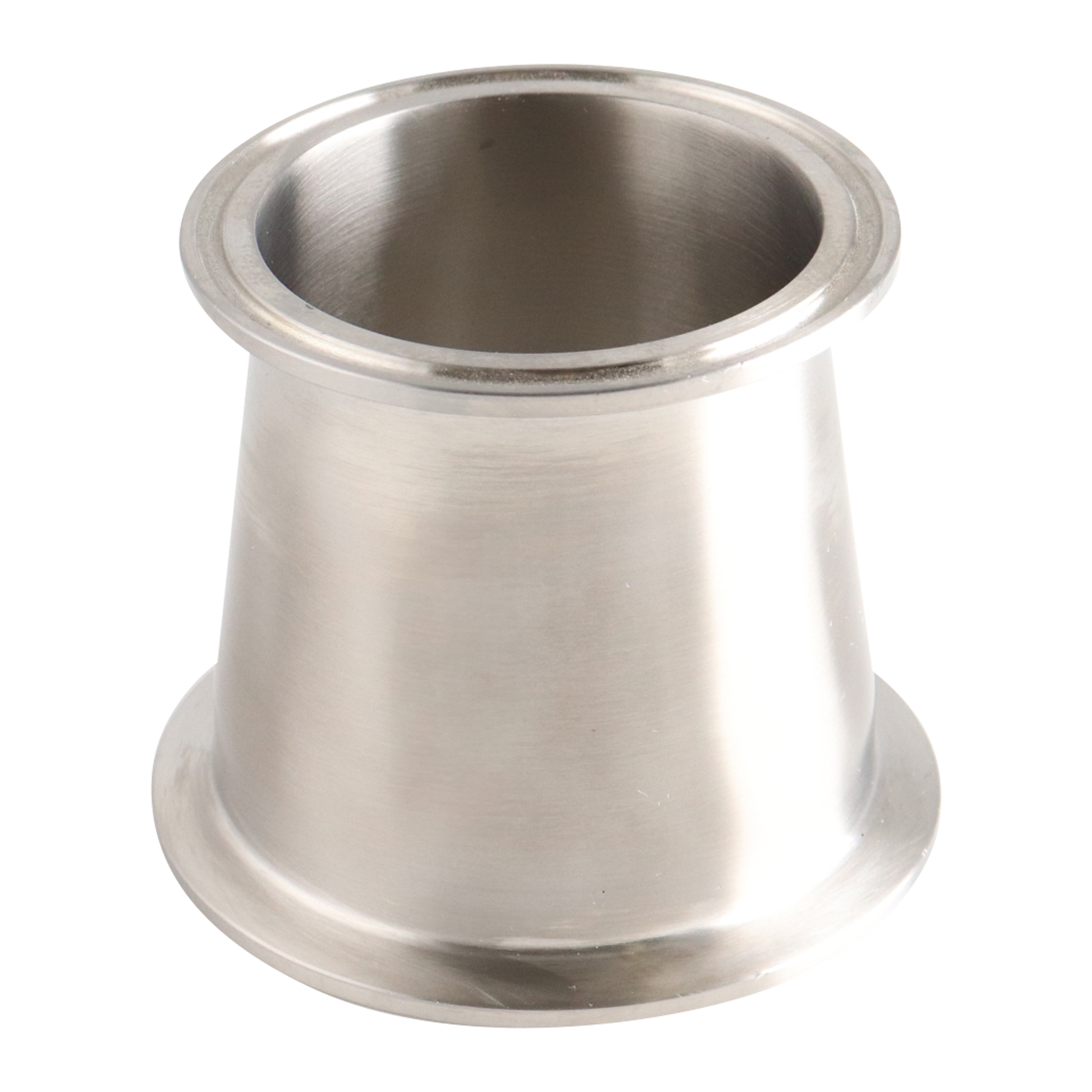 Concentric reducer 3x2.5 tri-clamp 304 3" OAL 32Ra inner diameter 32Ra outer diameter