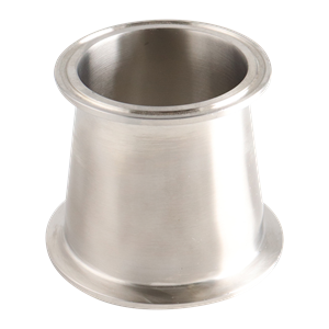 Concentric reducer 3x2.5 tri-clamp 304 3" OAL 32Ra inner diameter 32Ra outer diameter