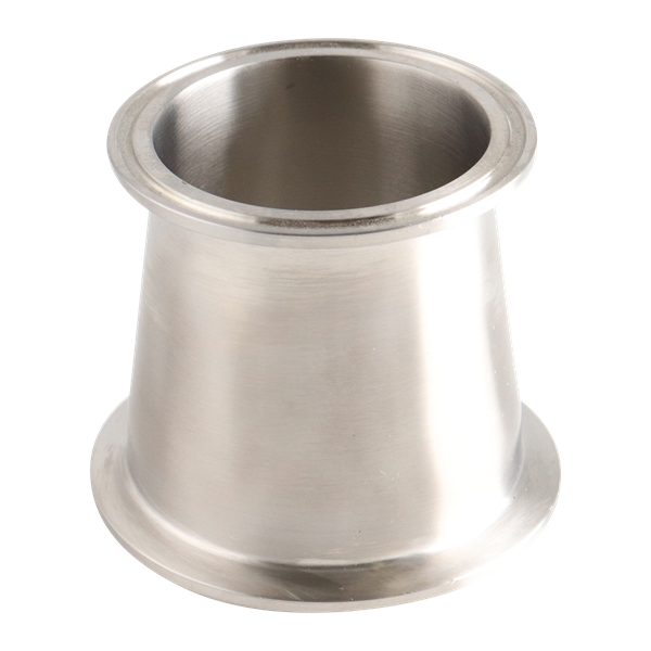 Concentric reducer 3x2.5 tri-clamp 304 3" OAL 32Ra inner diameter 32Ra outer diameter