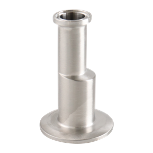 Eccentric reducer 1x0.5 tri-clamp 316L 3.5" OAL 20Ra inner diameter 32Ra outer diameter BPE SF1