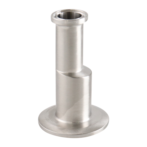 Eccentric reducer 1x0.5 tri-clamp 316L 3.5" OAL 20Ra inner diameter 32Ra outer diameter BPE SF1