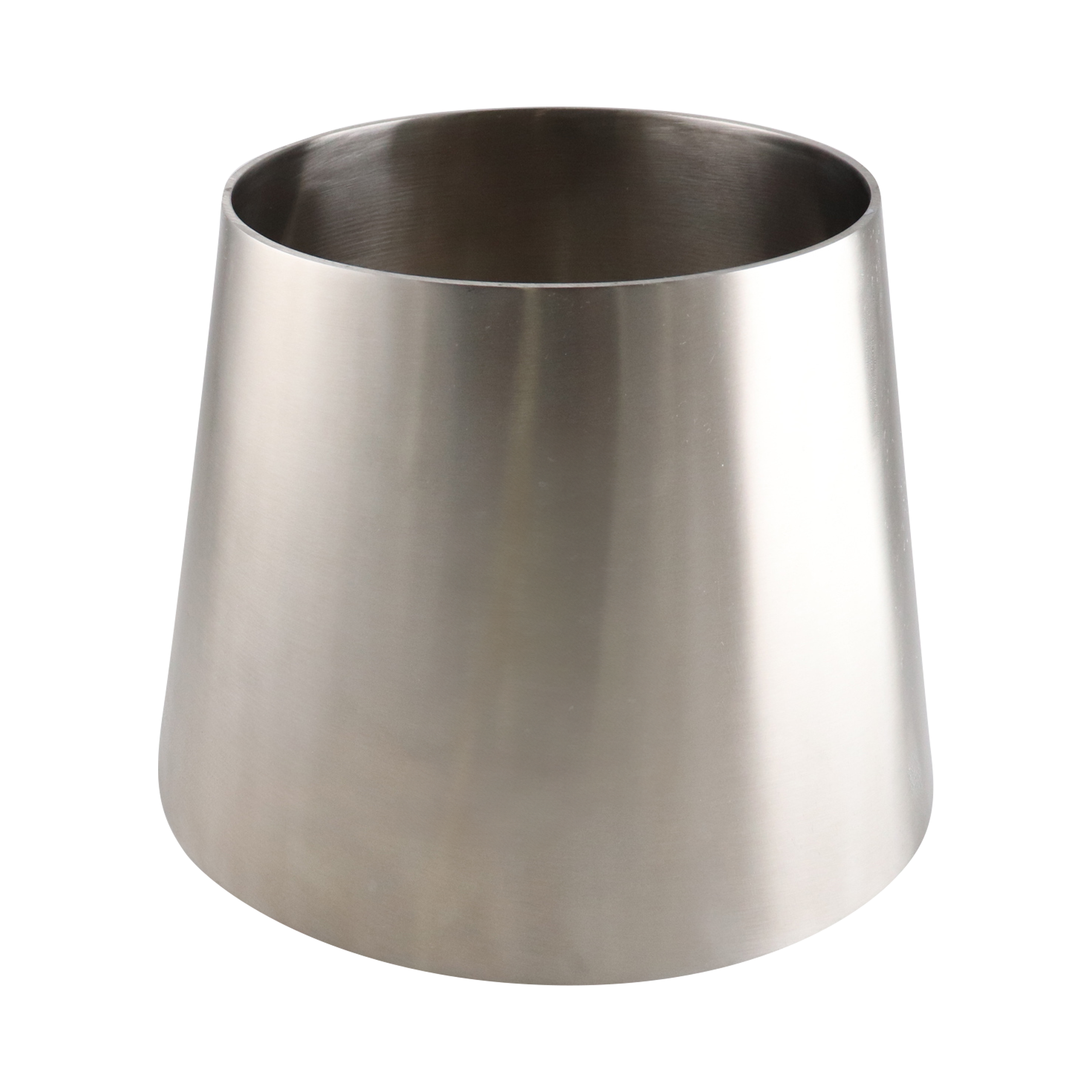Concentric reducer 8x6 butt weld 304 6" OAL 32Ra inner diameter 32Ra outer diameter