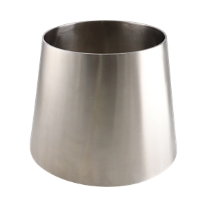 Concentric reducer 8x6 butt weld 304 6" OAL 32Ra inner diameter 32Ra outer diameter