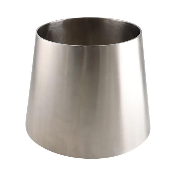 Concentric reducer 8x6 butt weld 304 6" OAL 32Ra inner diameter 32Ra outer diameter