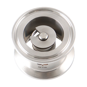 Air blow check valve body assembly for 1.5-inch tri-clamp connections, with no air connection, made of EPDM material.