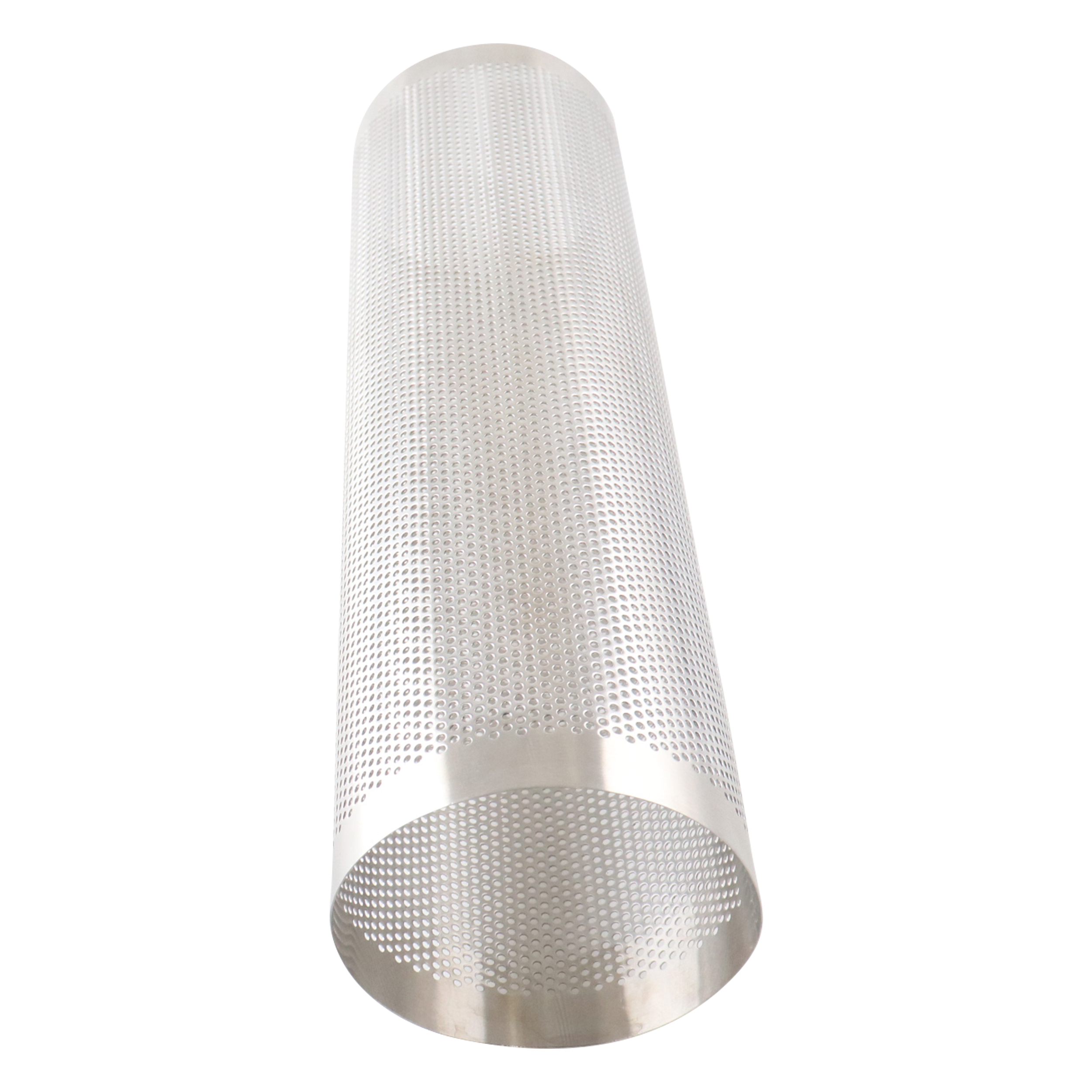 Overscreen designed for short use, compatible with 1-inch, 1.5-inch, and 2-inch systems, constructed from perforated metal with 0.062-inch holes.