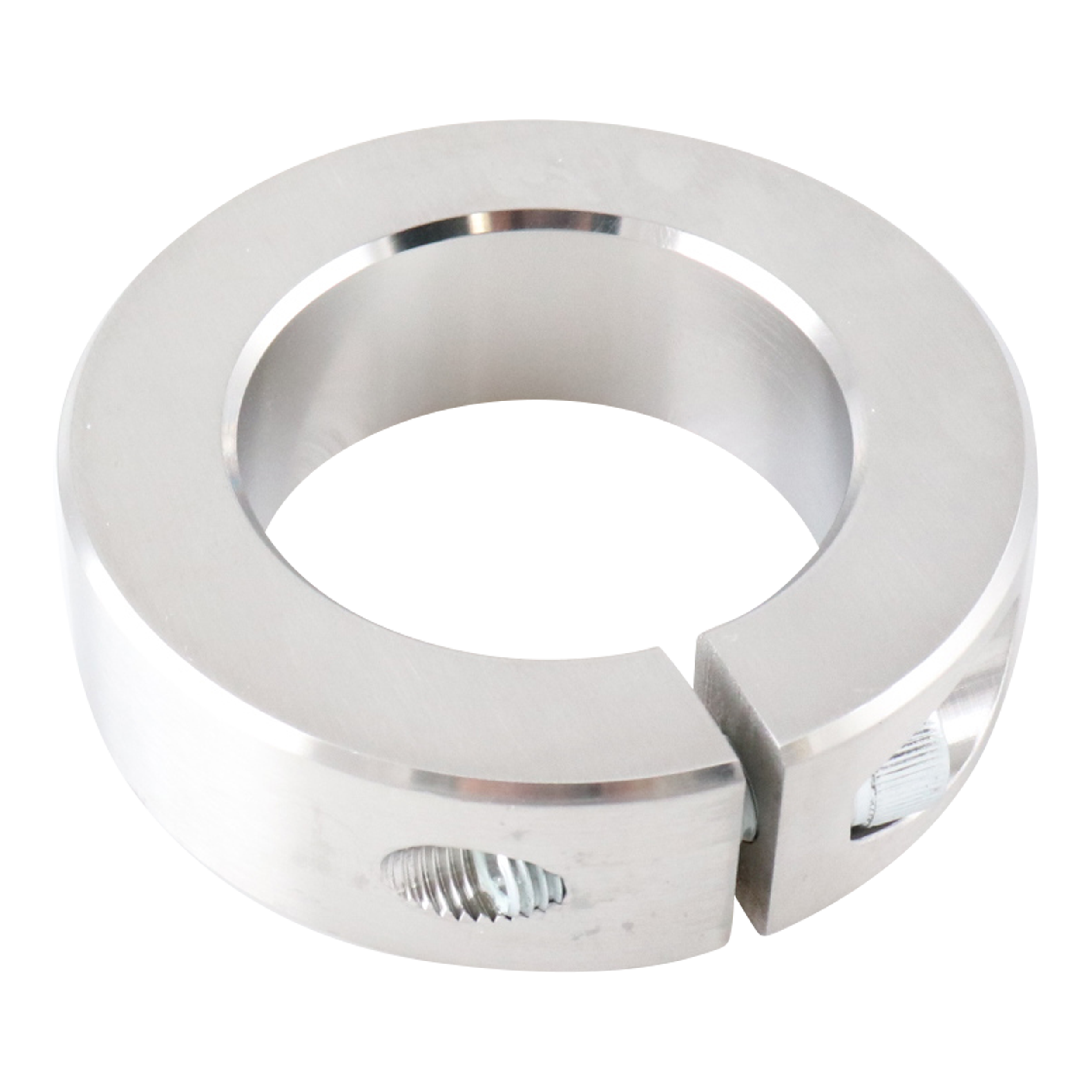 Shaft collar compatible with 213, 214, and 215TC sizes, made of 304 stainless steel, manufactured by Ampco.