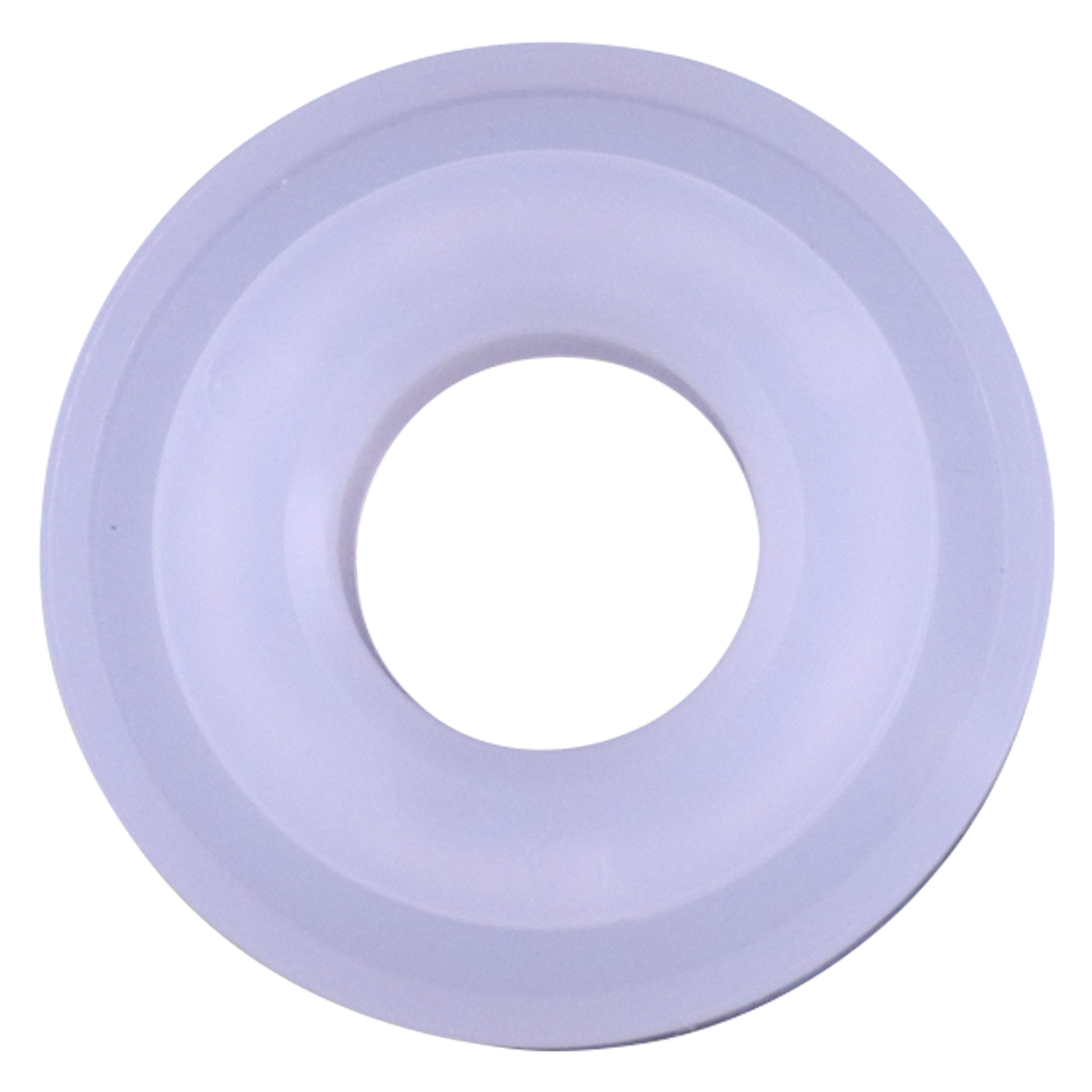 Poly bolted valve seat for Wilden pumps, designed for hygienic systems.