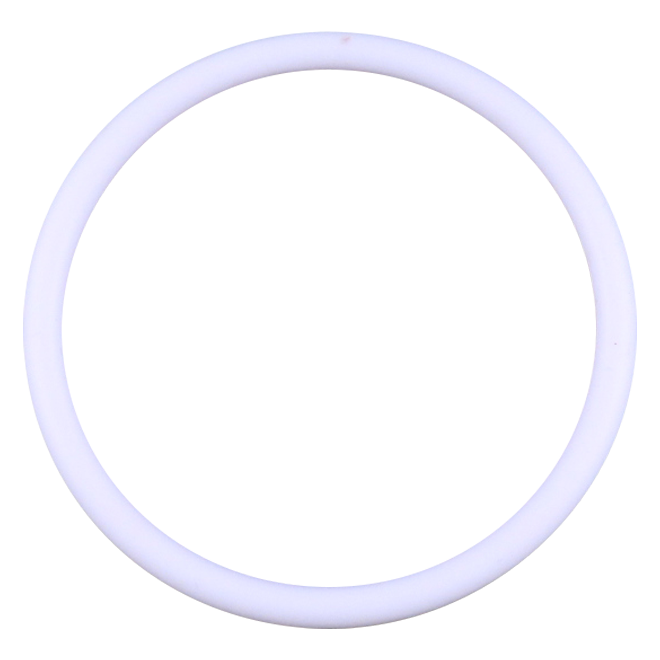 O-ring with dimensions of 2.600 x 0.210 inches, made from Teflon, by Wilden.