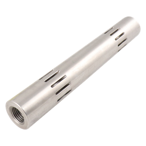 Shaft straight: PTFE-coated stainless steel, model T8 by Wilden.