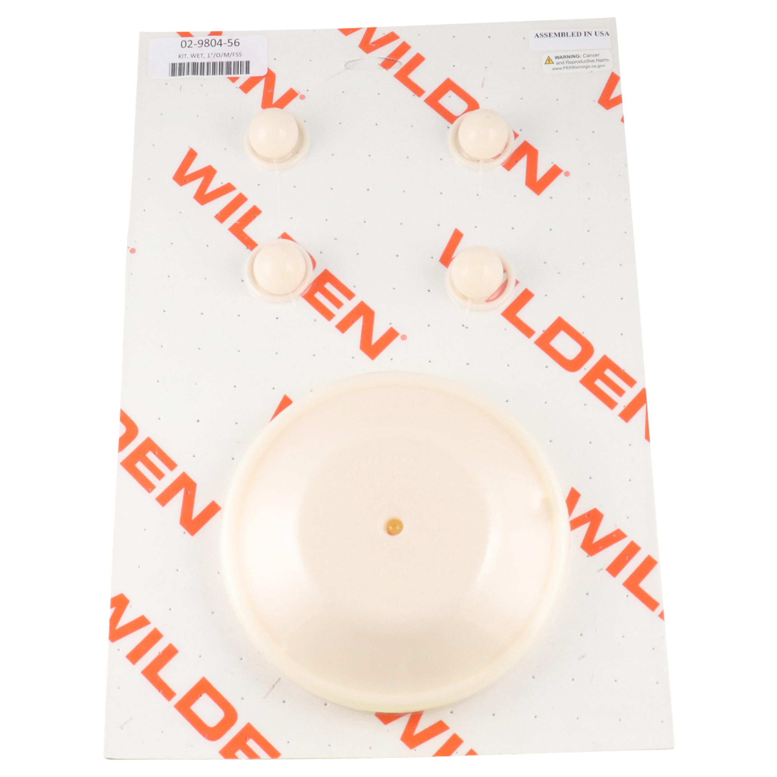 repair kit, wet 1-inch, original metal, made from Saniflex material, compatible with Wilden pumps