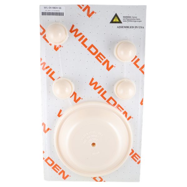 Wet repair kit for 1.5-inch pumps, compatible with combo metal and Saniflex materials, by Wilden.