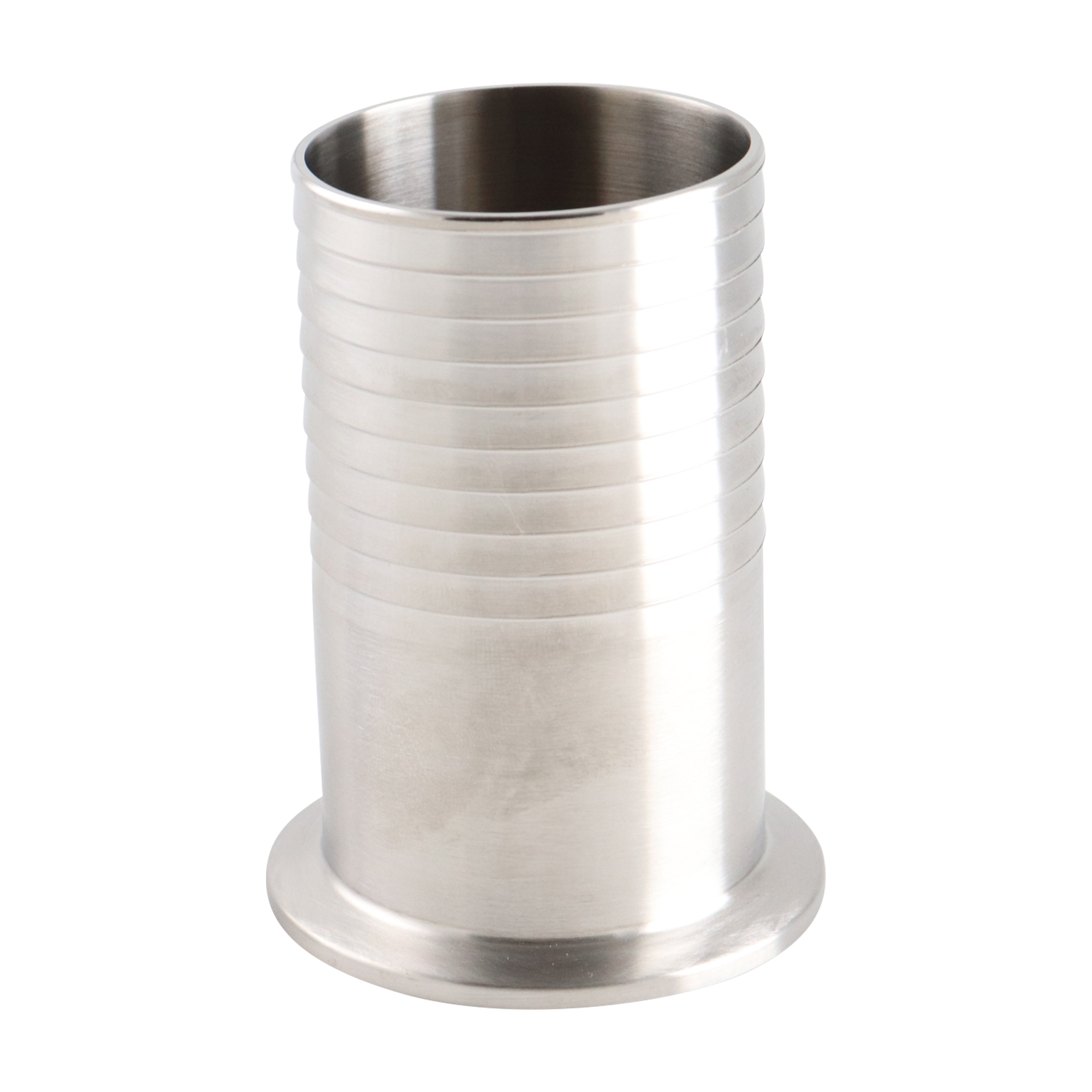 Adapter, 1.5" tri-clamp x hose barb, 316L, 3.5" OAL