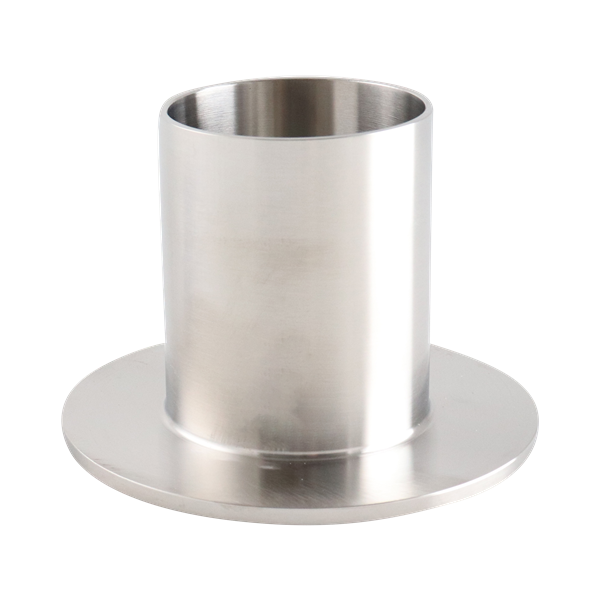 stub end, 1.5-inch size, made from 316L stainless steel, with 2-inch overall length, 20RA interior and 32RA exterior surface finish