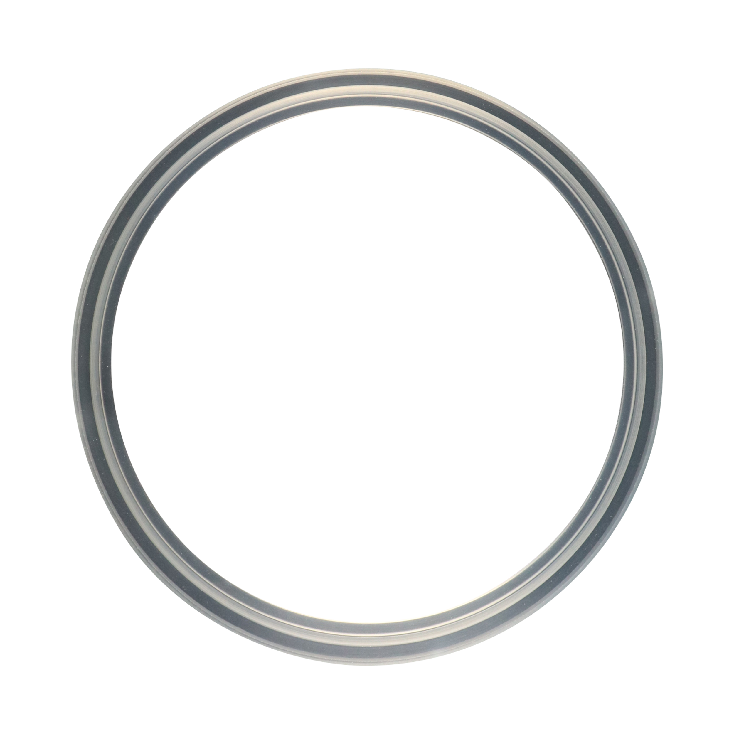 Gasket flanged 10" tri-clamp platinum cured silicone USP Class VI