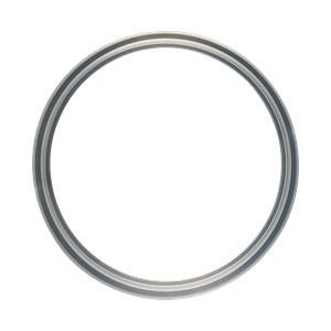 Gasket flanged 10" tri-clamp platinum cured silicone USP Class VI