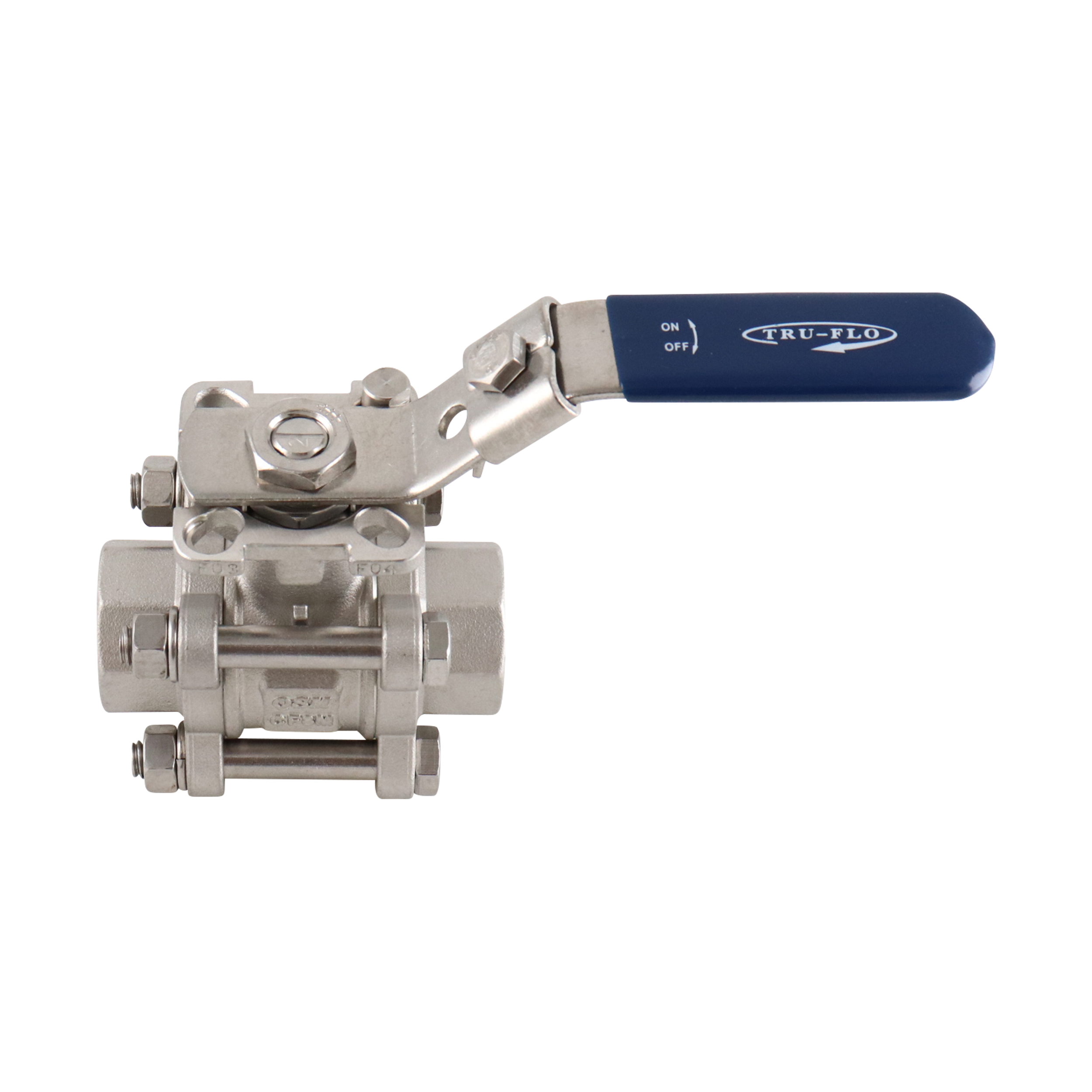 Ball valve 0.75" FPT PTFE 316L QSM