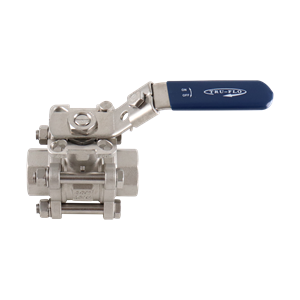 Ball valve 0.75" FPT PTFE 316L QSM
