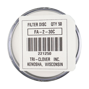 Filter disc for air blow check valve